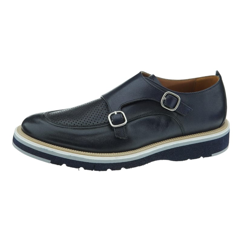 Zapato 2 Hebillas Hombre CALCE Azul - foto 3